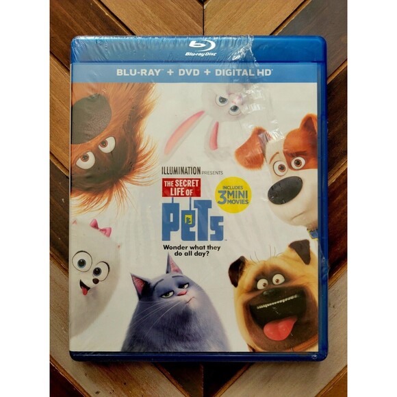 Secret Life Of Pets (Blu-ray, DVD, Digital 2016) Family / New (Other) Sealed - Picture 1 of 2